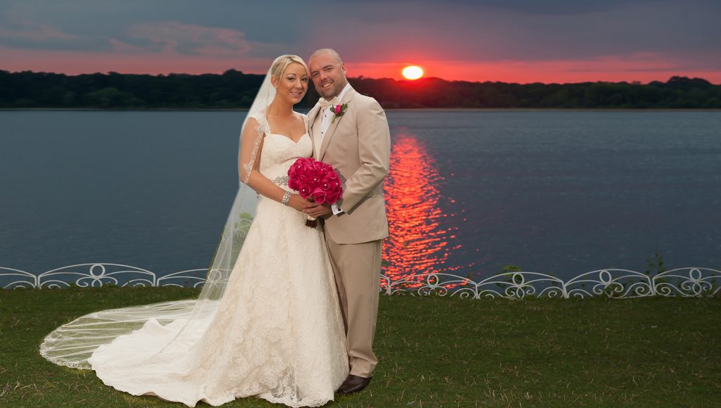 wedding sunset view