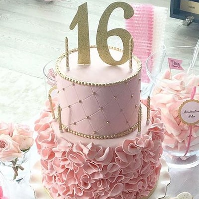 sweet 16 cake design