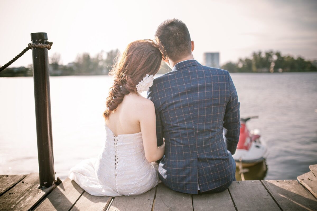 couple enjoying waterfront view