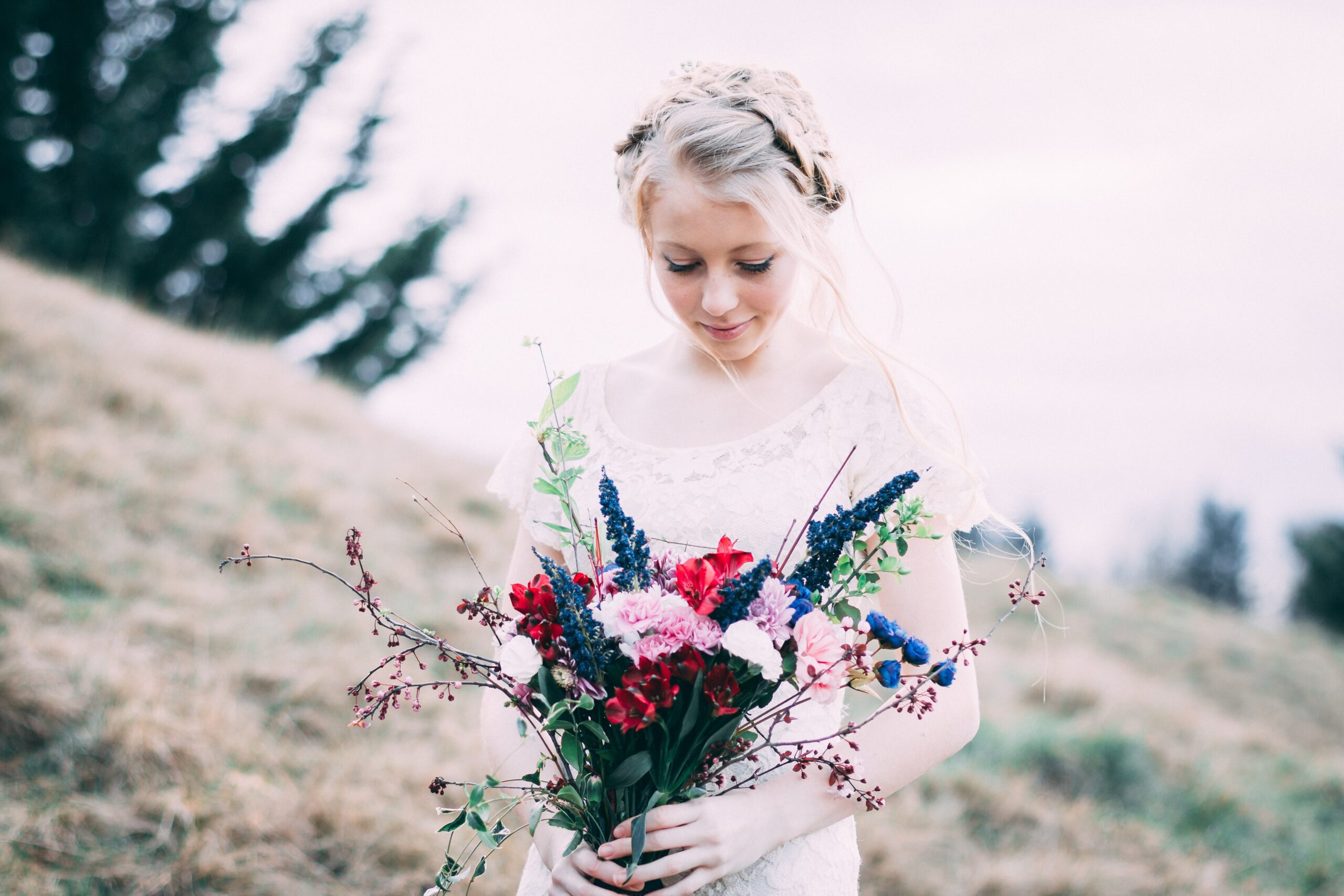 Stunning Brides with Cascading Bouquets